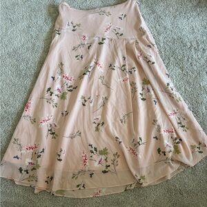 RACHEL Rachel Roy Asymmetrical Pink Midi Skirt